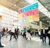 ECO Dekor Banner in Messehalle – nachhaltiges Textilbanner mit brillanten Farben
