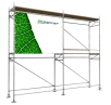 Gerüstbanner aus PVC Frontlit – stabile Bauwerbung für Gerüstsysteme