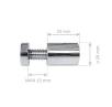 4x Abstandhalter 2,5 cm