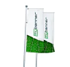 Fahne mit Windtracker Ausleger am Fahnenmast – Flagge bleibt auch bei Windstille sichtbar