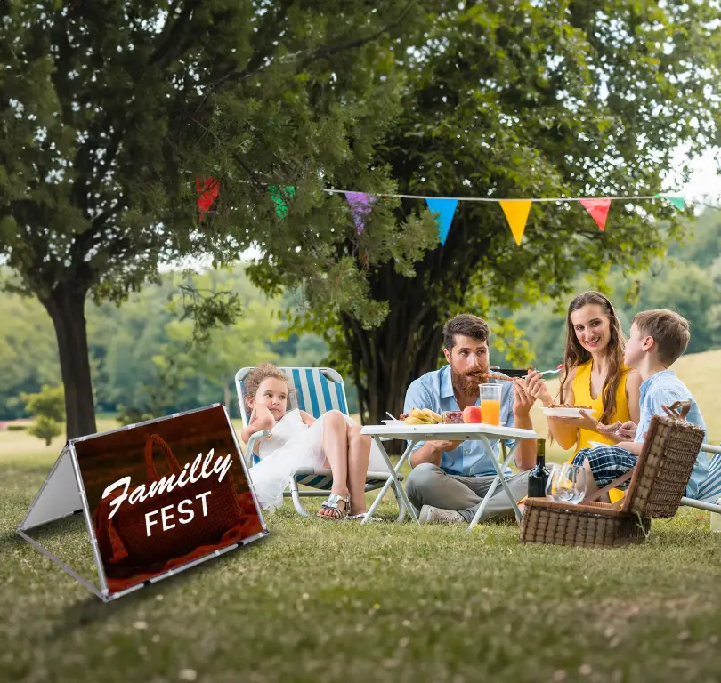 Einseitiger Alu-Kundenstopper (ECO-Line)