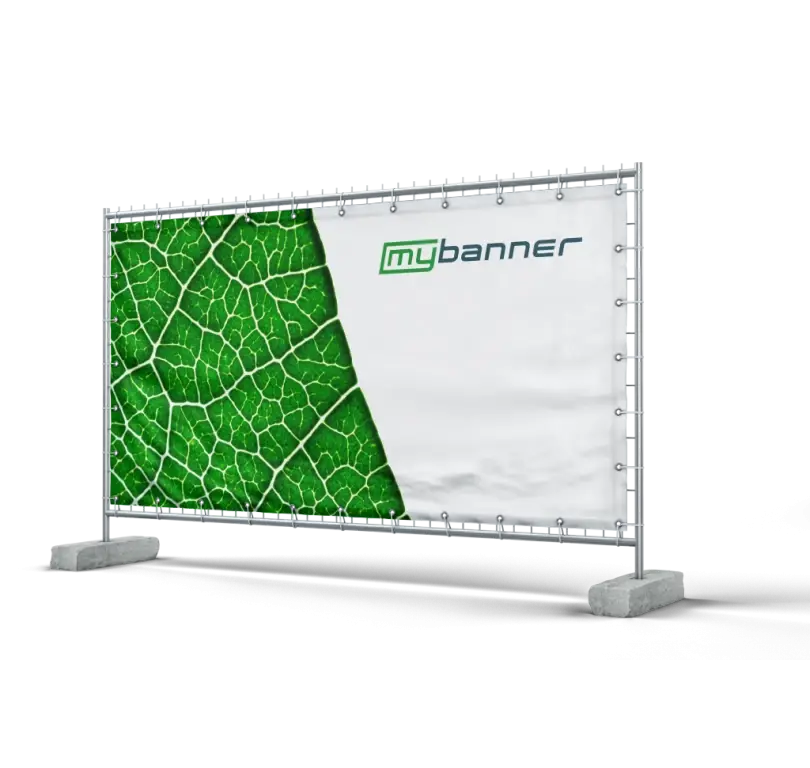 Bauzaunbanner aus PVC Mesh – robustes Werbebanner mit perfekter Sichtbarkeit