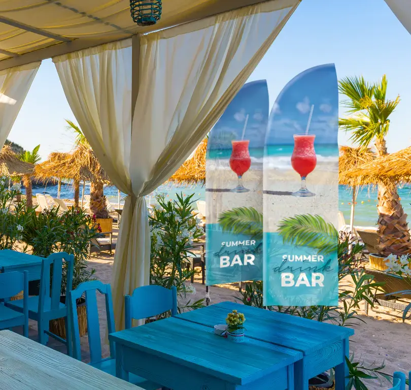 Beachflag Premium beidseitig (ECO-Line)