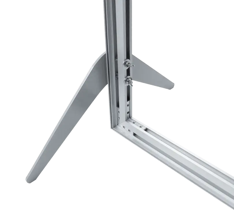 Boomerang Metallfuß für Alurahmen (2 Stk)