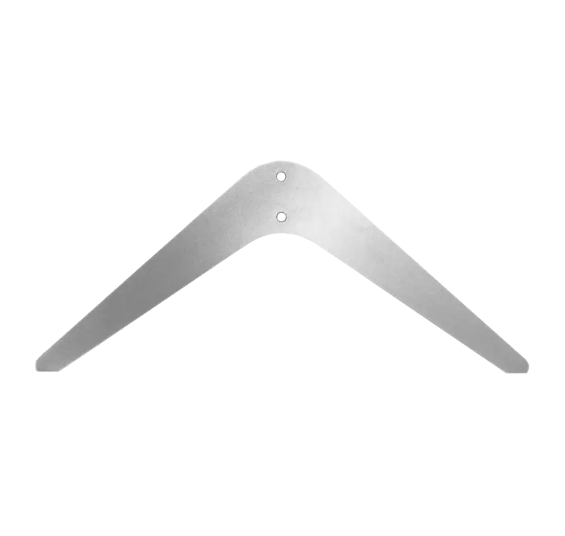 Boomerang Metallfuß für Alurahmen (2 Stk)