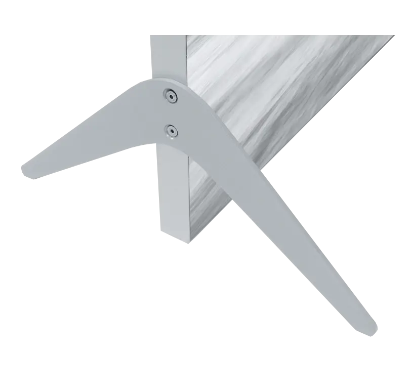 Boomerang Metallfuß für Alurahmen (2 Stk)